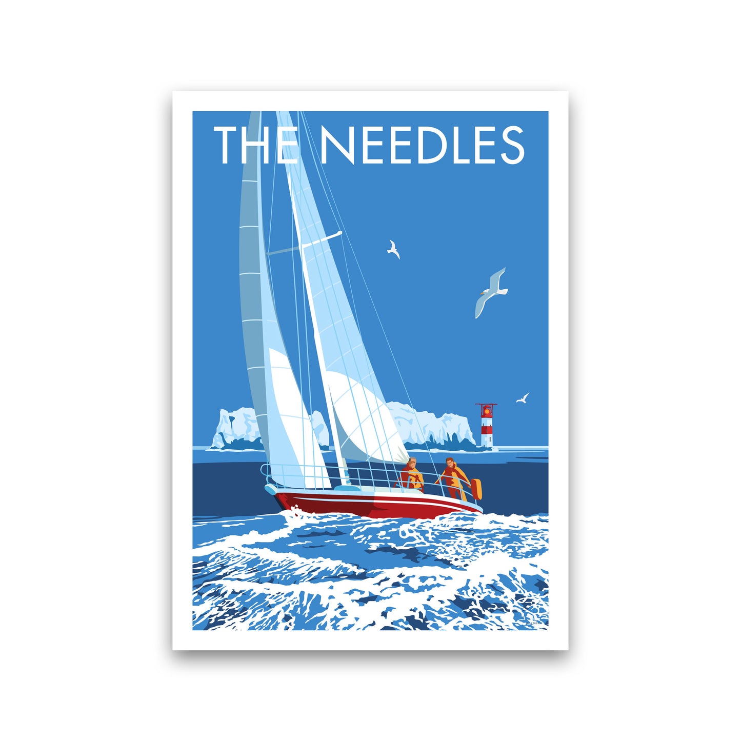 The Needles Art Print by Stephen Millership