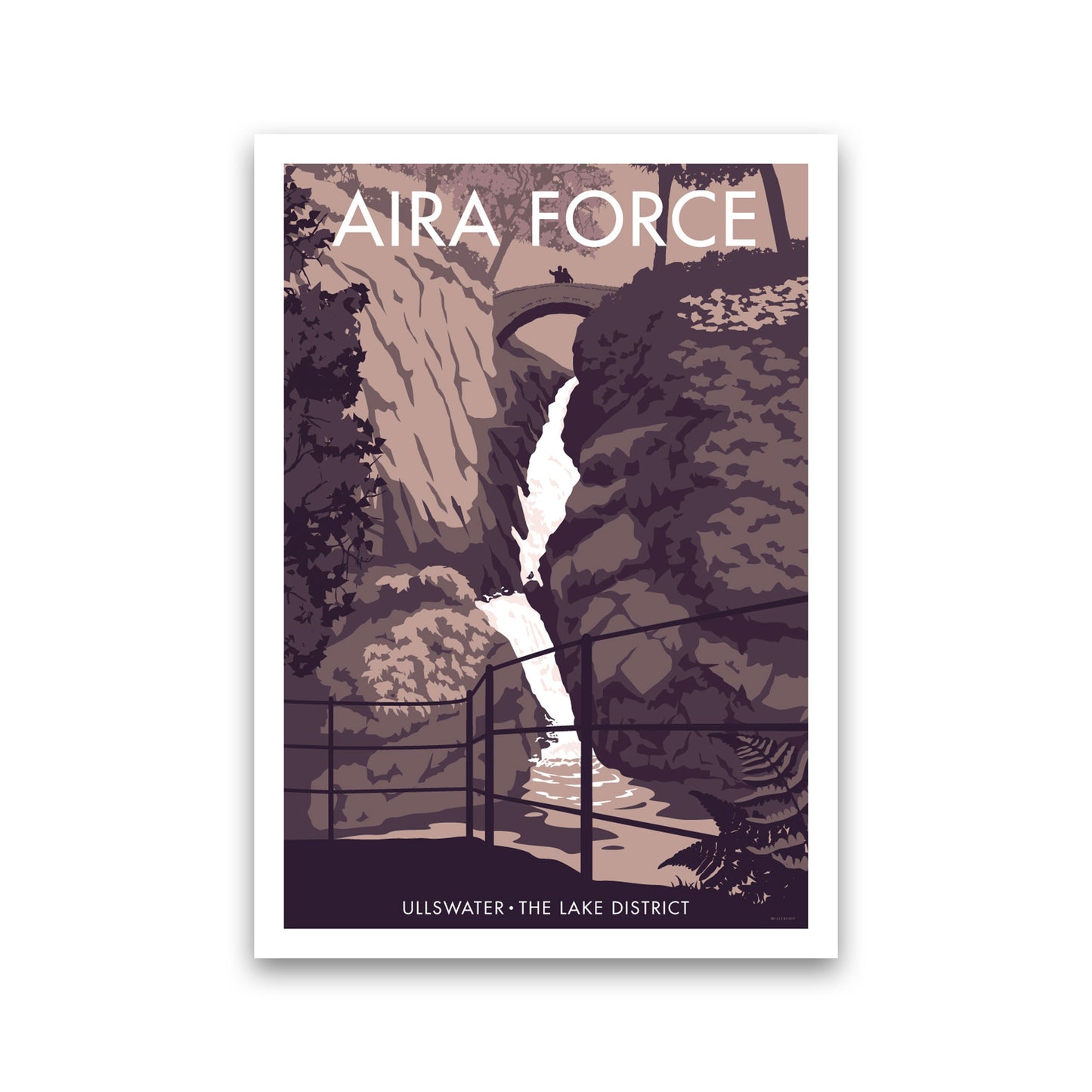 Aira Force Art Print by Stephen Millership, Framed Wall Art