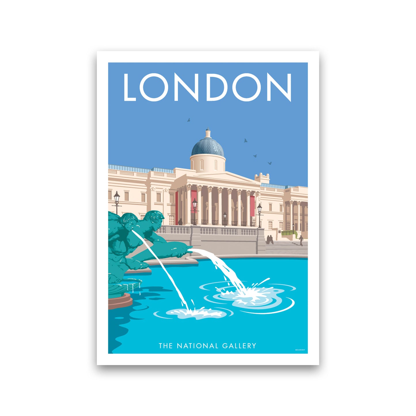 London National Gallery Art Print by Stephen Millership