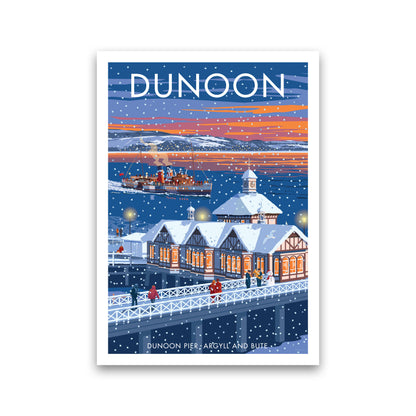Dunoon Pier Art Print by Stephen Millership