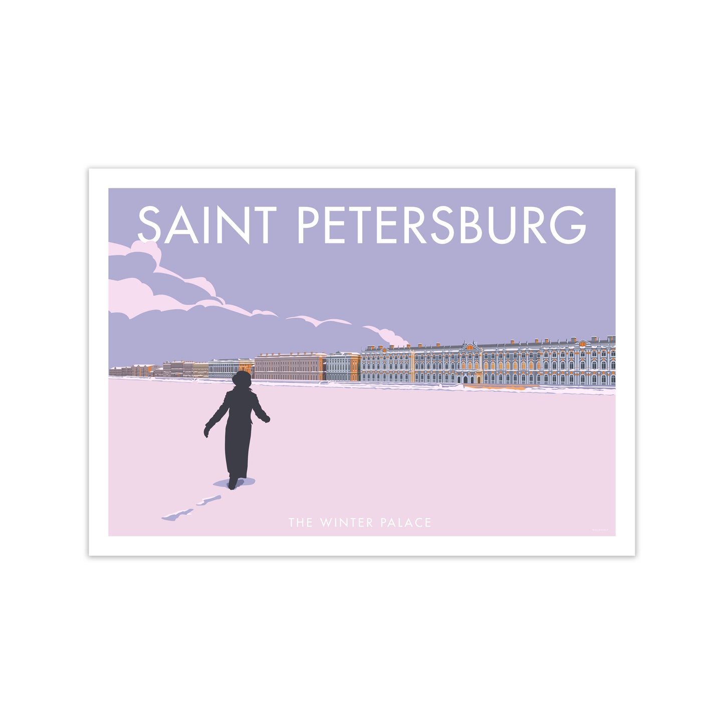 The Winter Palace Saint Petersburg Art Print by Stephen Millership