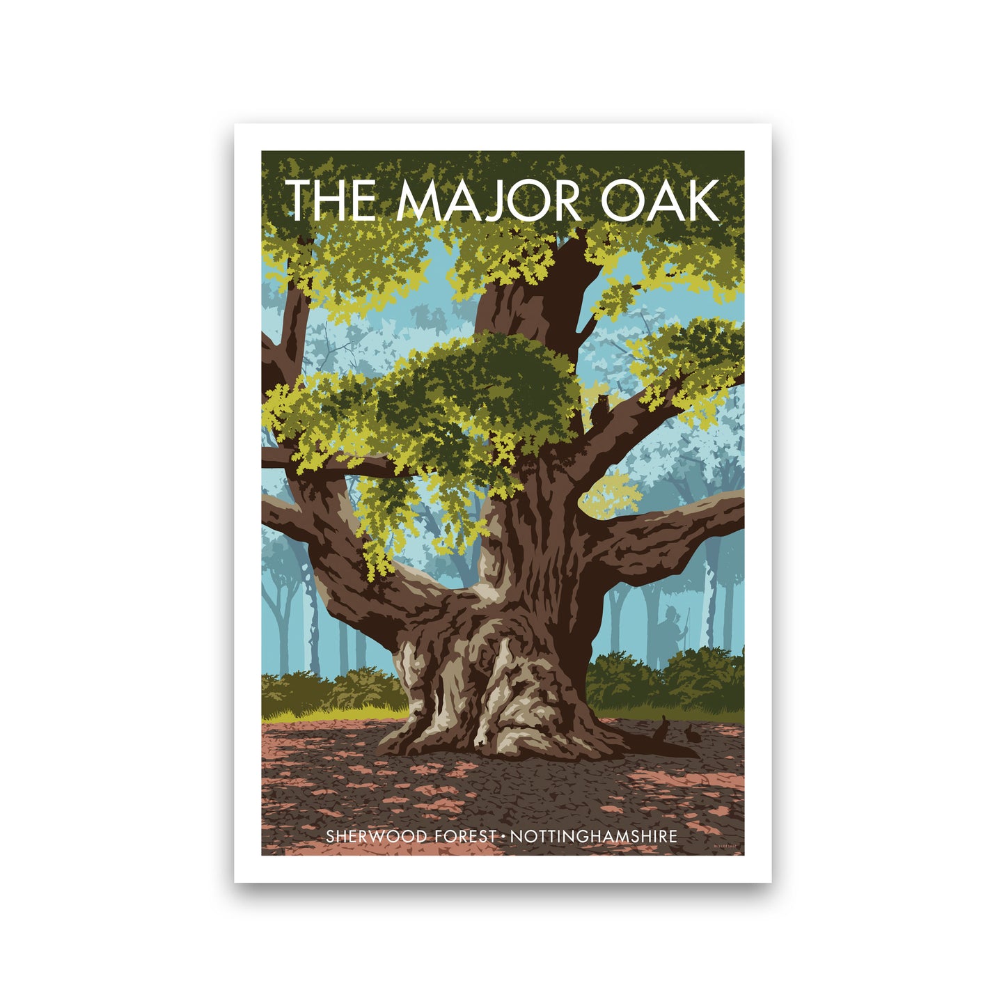 The Major Oak Art Print by Stephen Millership