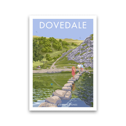 Dovedale Derbyshire Travel Art Print by Stephen Millership