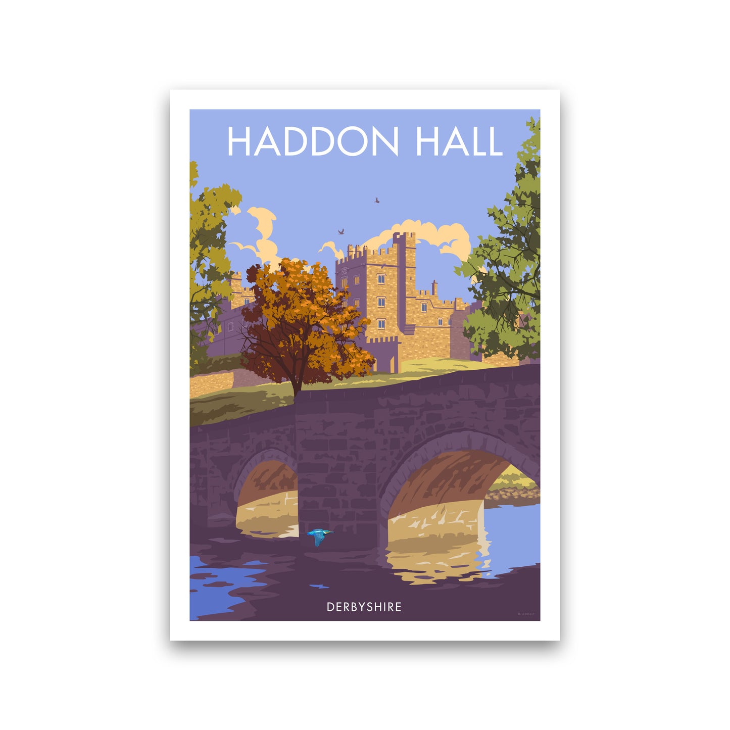 Haddon Hall Derbyshire Travel Art Print by Stephen Millership