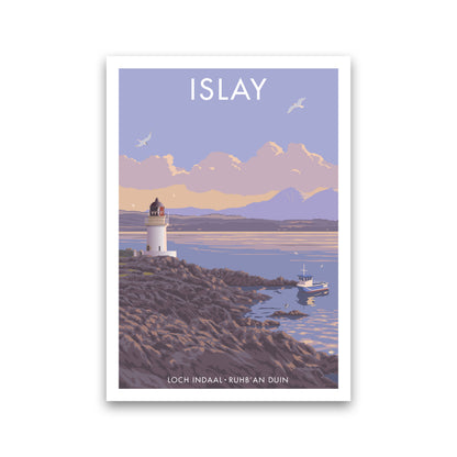 Loch Indaal Islay Travel Art Print by Stephen Millership