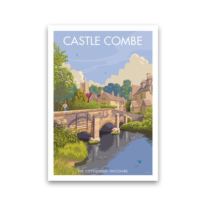 Wiltshire Castle Combe Art Print by Stephen Millership