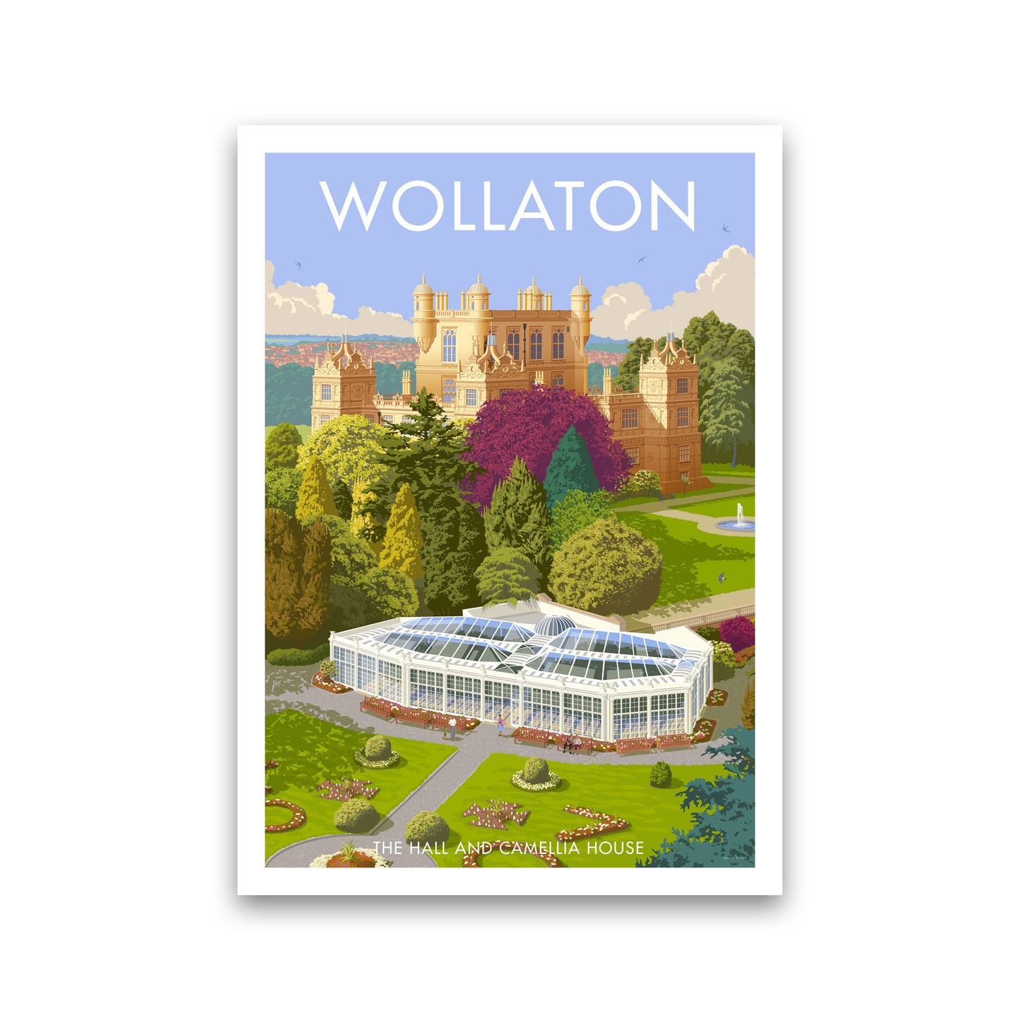 Nottingham Wollaton Hall Art Print by Stephen Millership