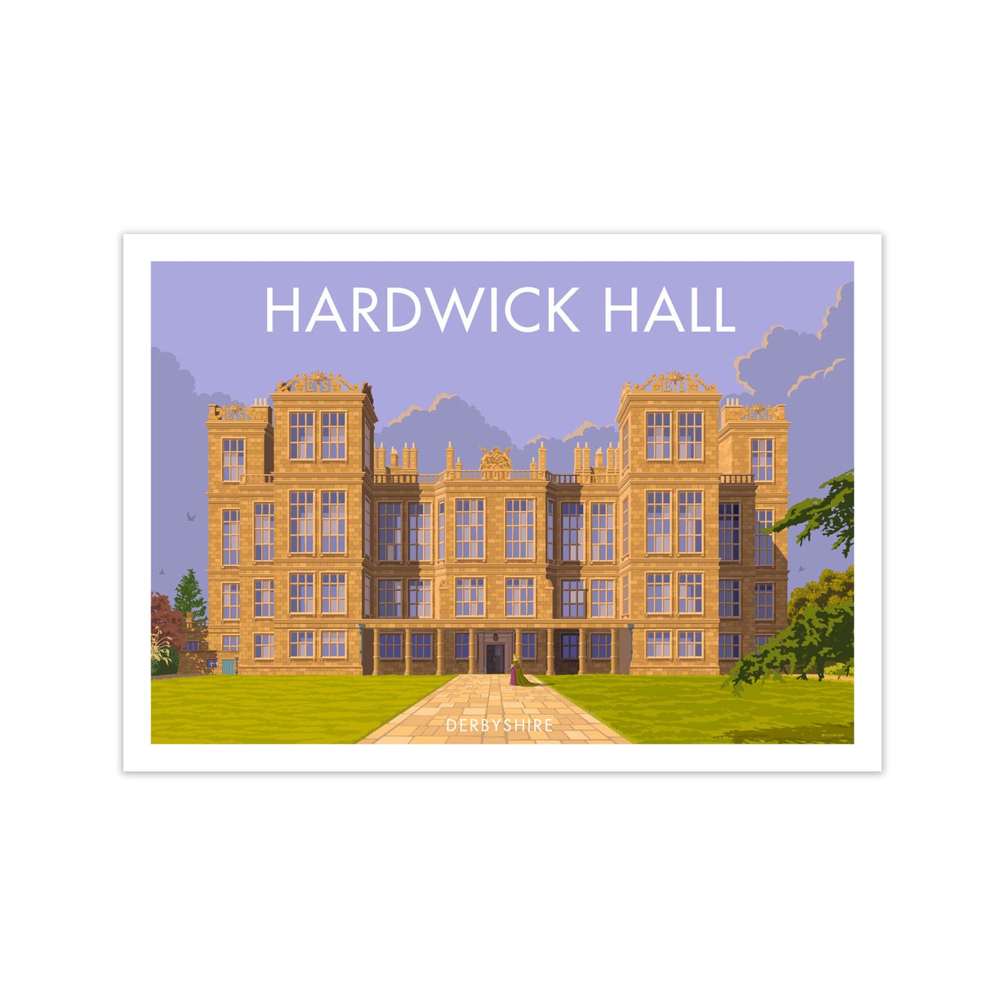 Derbyshire Hardwick Hall Art Print by Stephen Millership