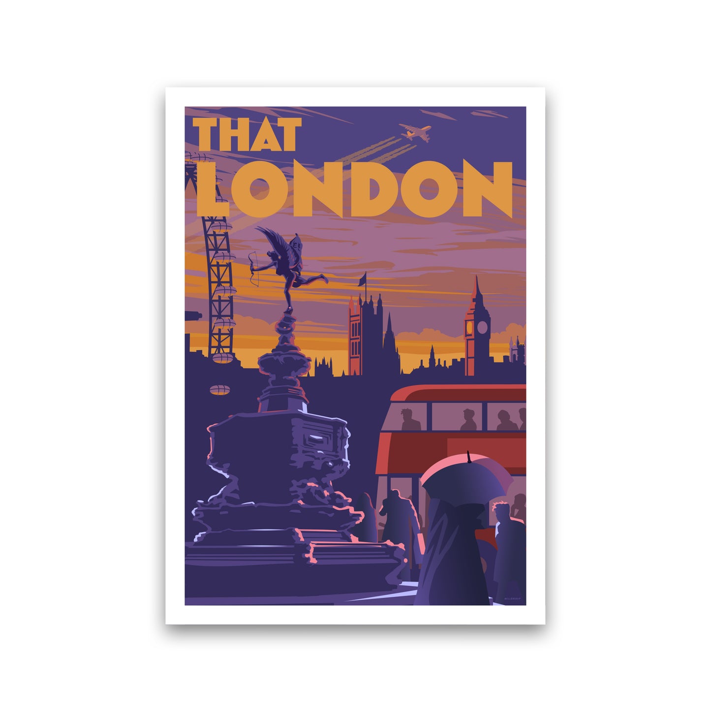 THAT LONDON 2 A3 by Stephen Millership Print Only