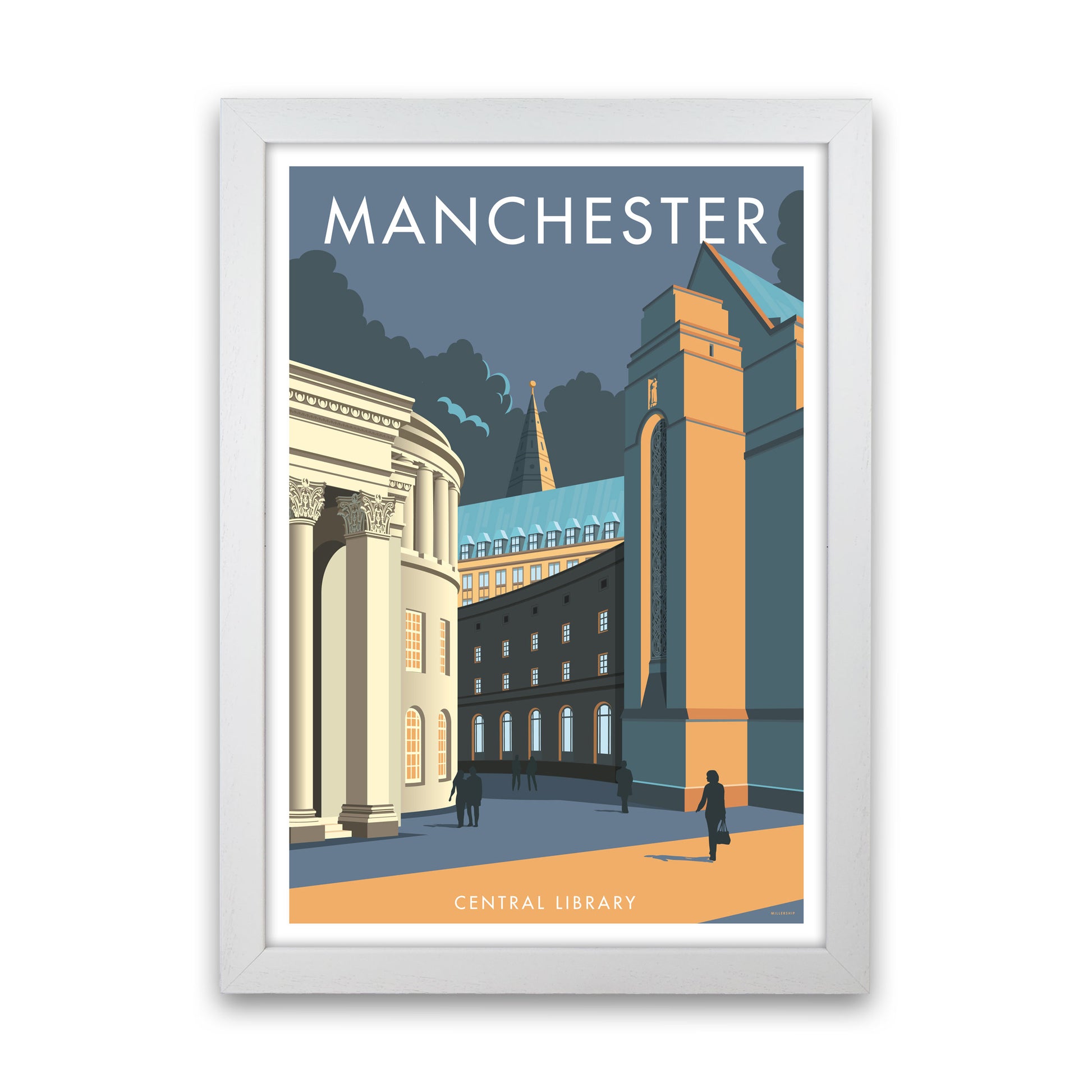 Manchester by Stephen Millership White Grain