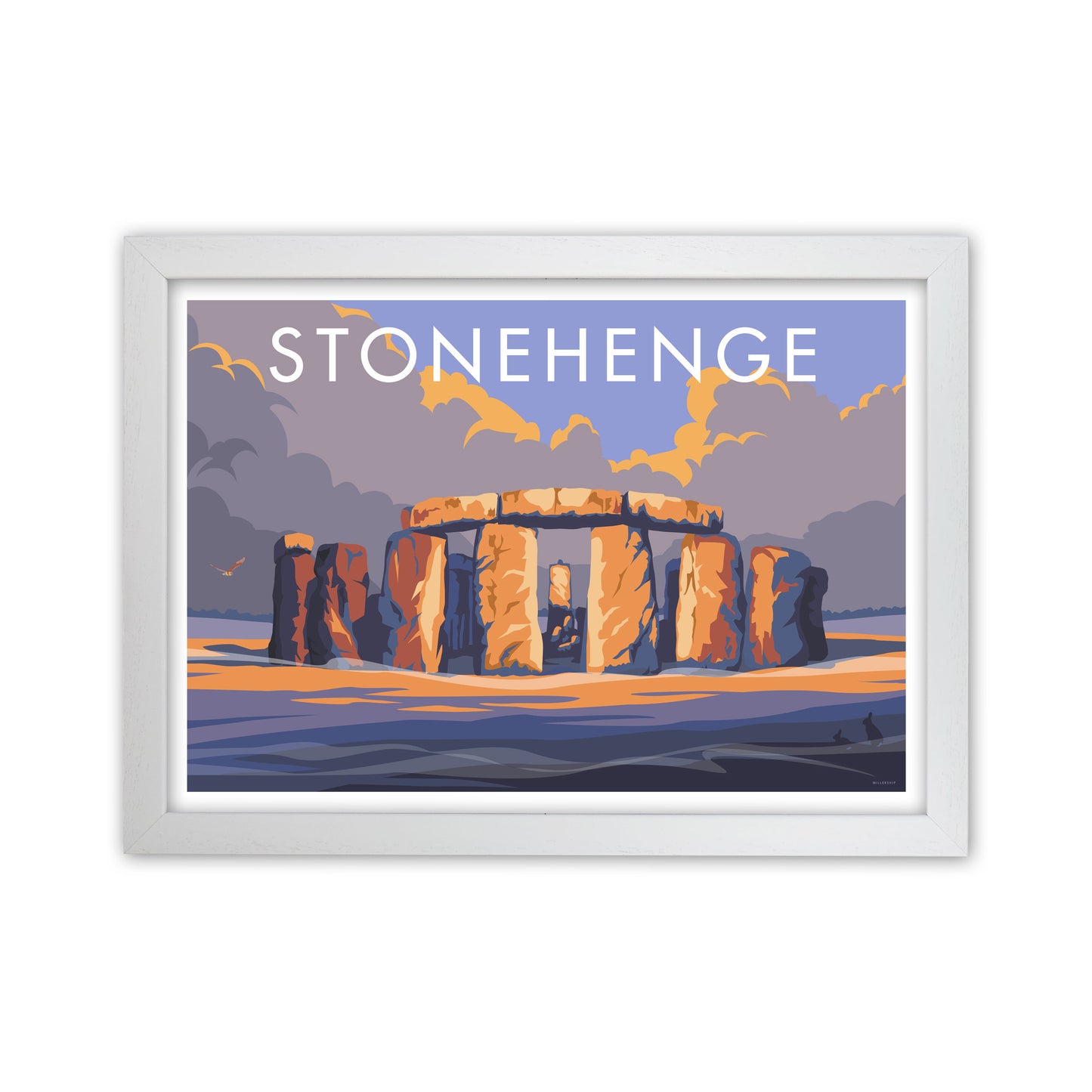 Stonehenge by Stephen Millership White Grain