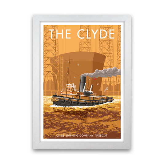 The Clyde Art Print by Stephen Millership White Grain